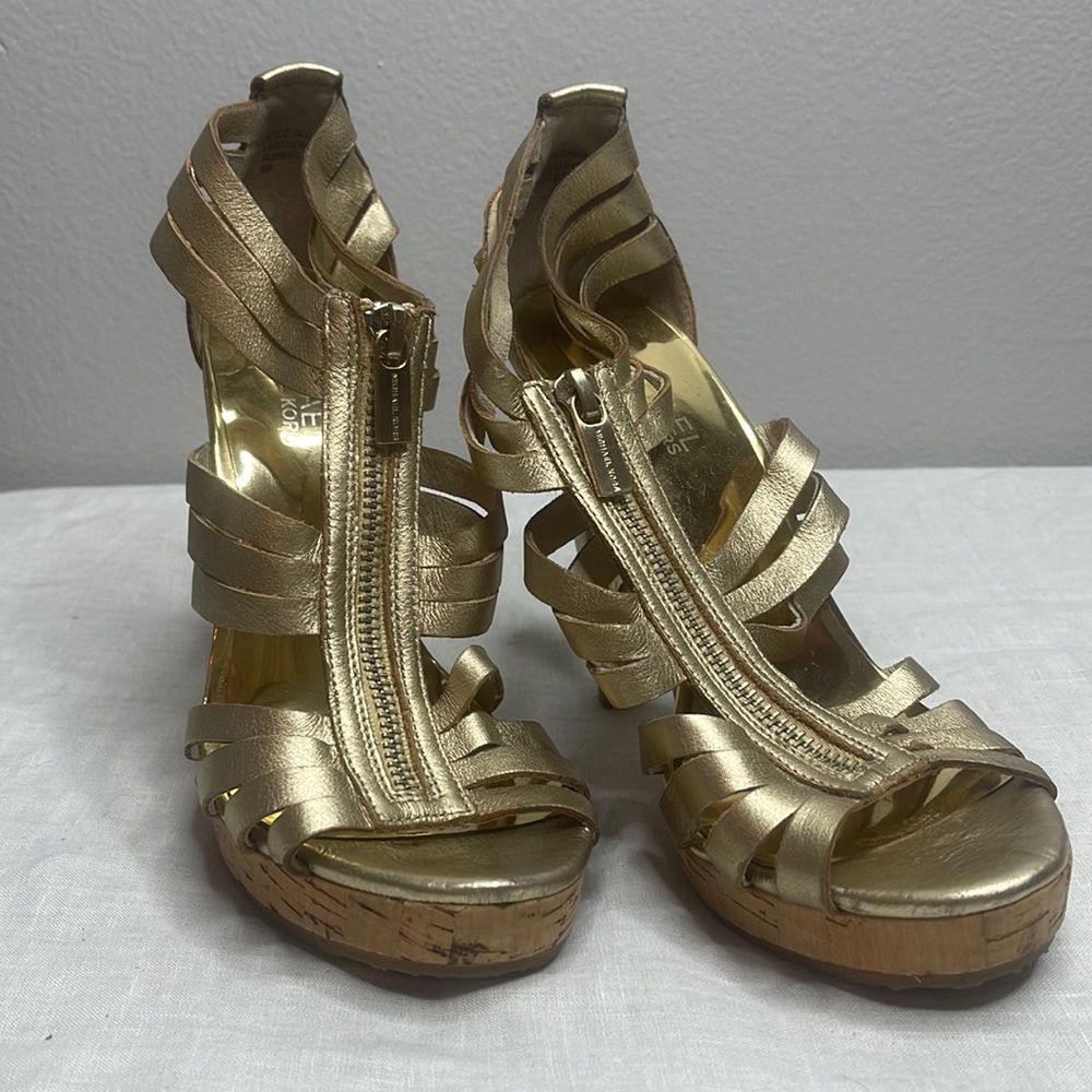 Michael Kors Gold Heels